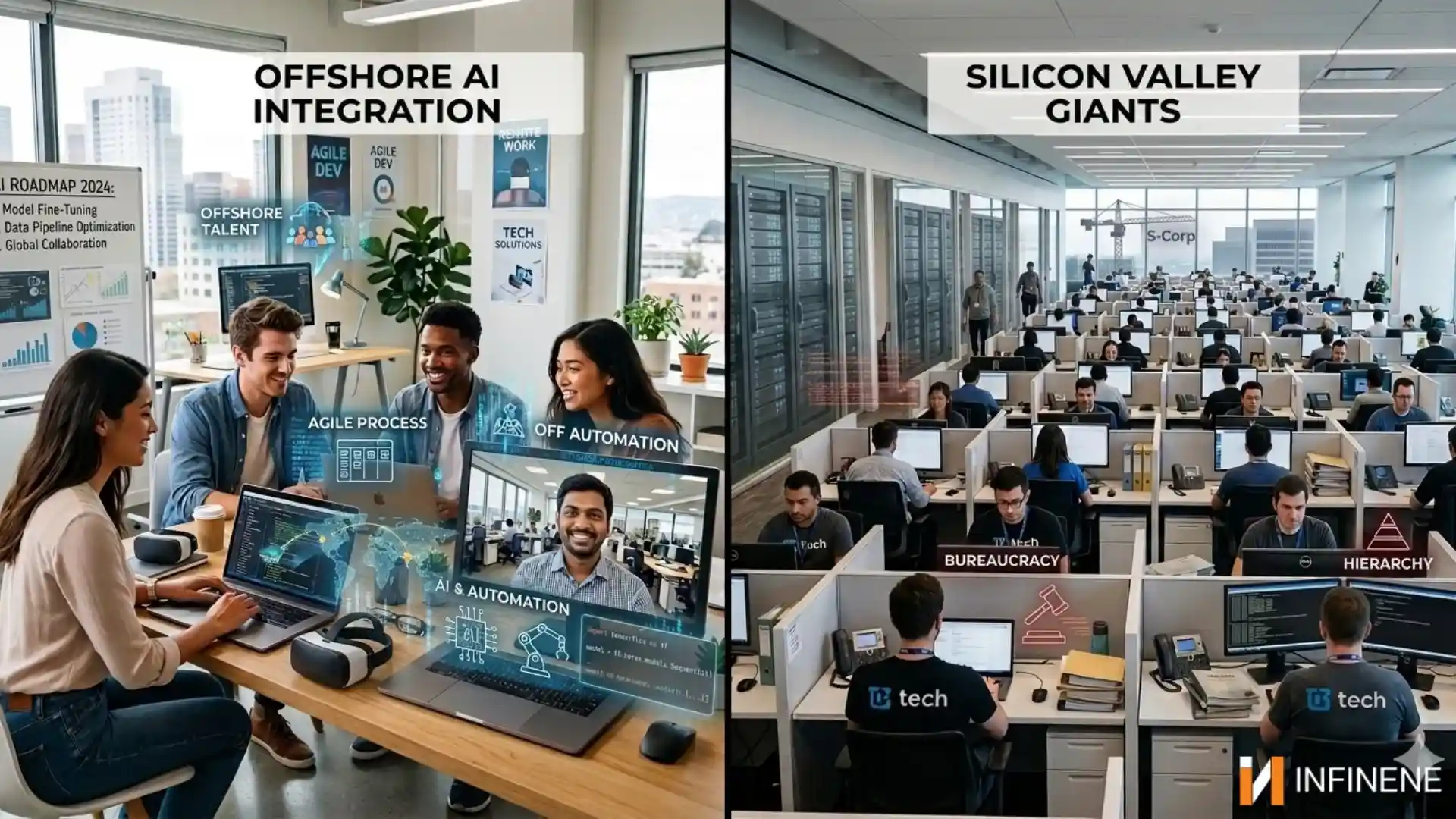 How Offshore AI Integration is Helping US Startups Beat Silicon Valley Giants