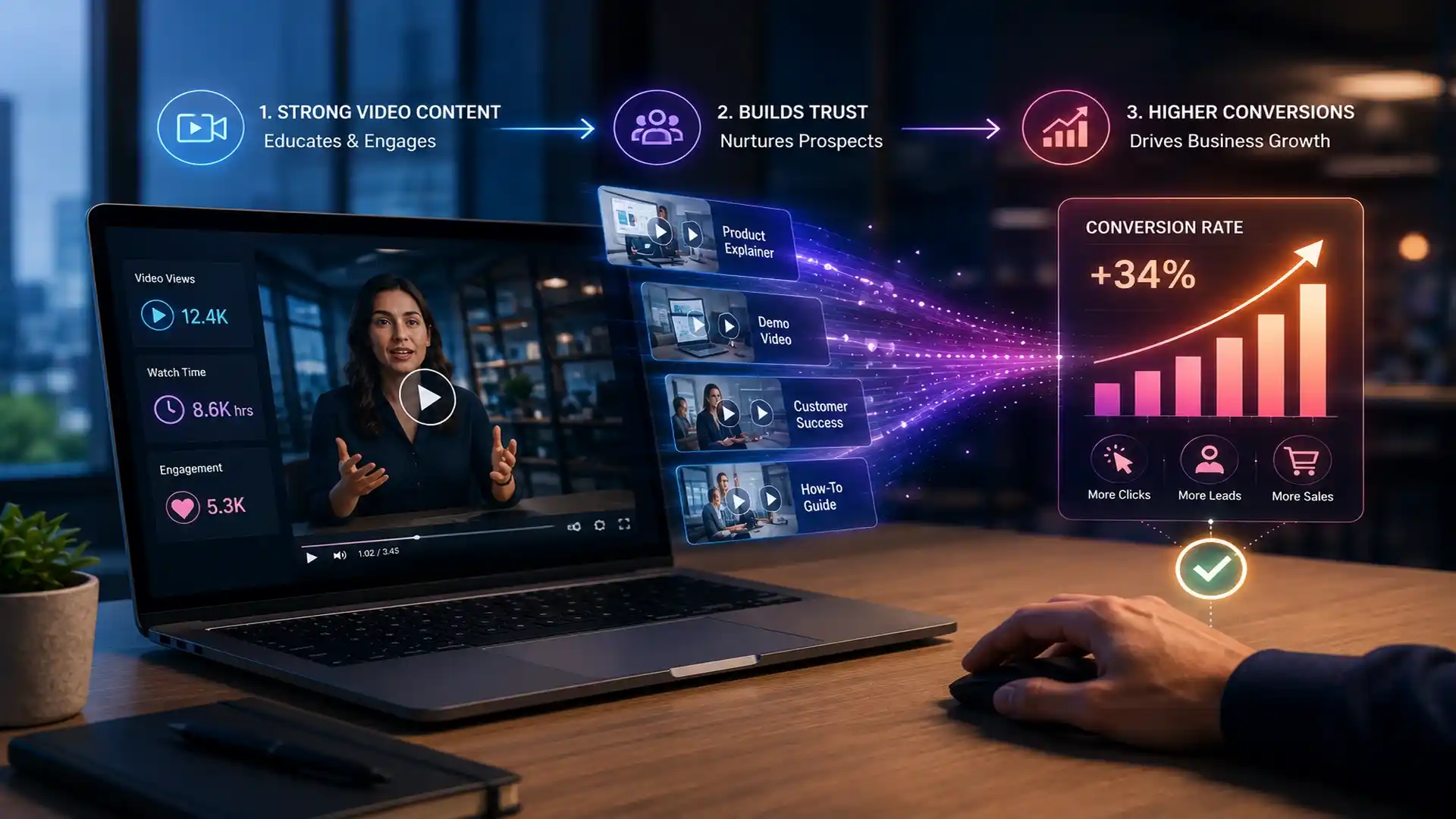 The Impact of Strong Video Content Marketing on SaaS & Tech Business Conversion Rates